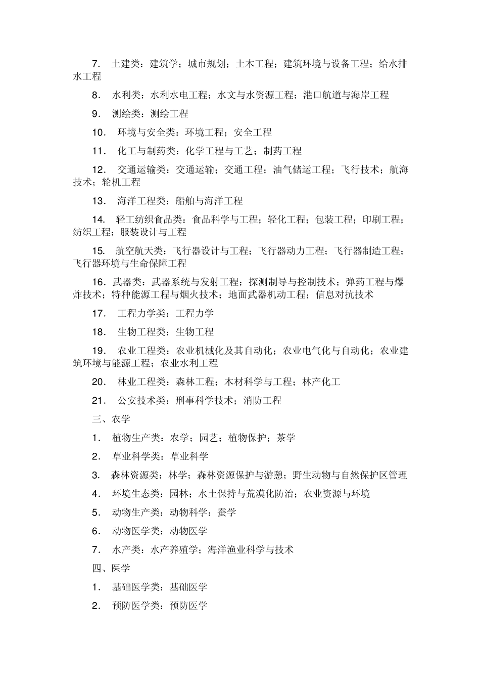 报考指南：大学理工科专业分类_第2页
