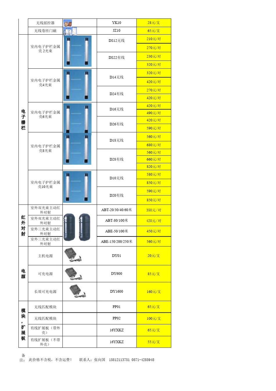 报警器价格表_第3页
