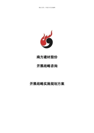 某公司发展战略实施规划方案