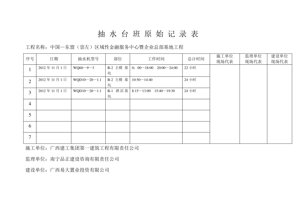 抽水台班原始记录表_第3页
