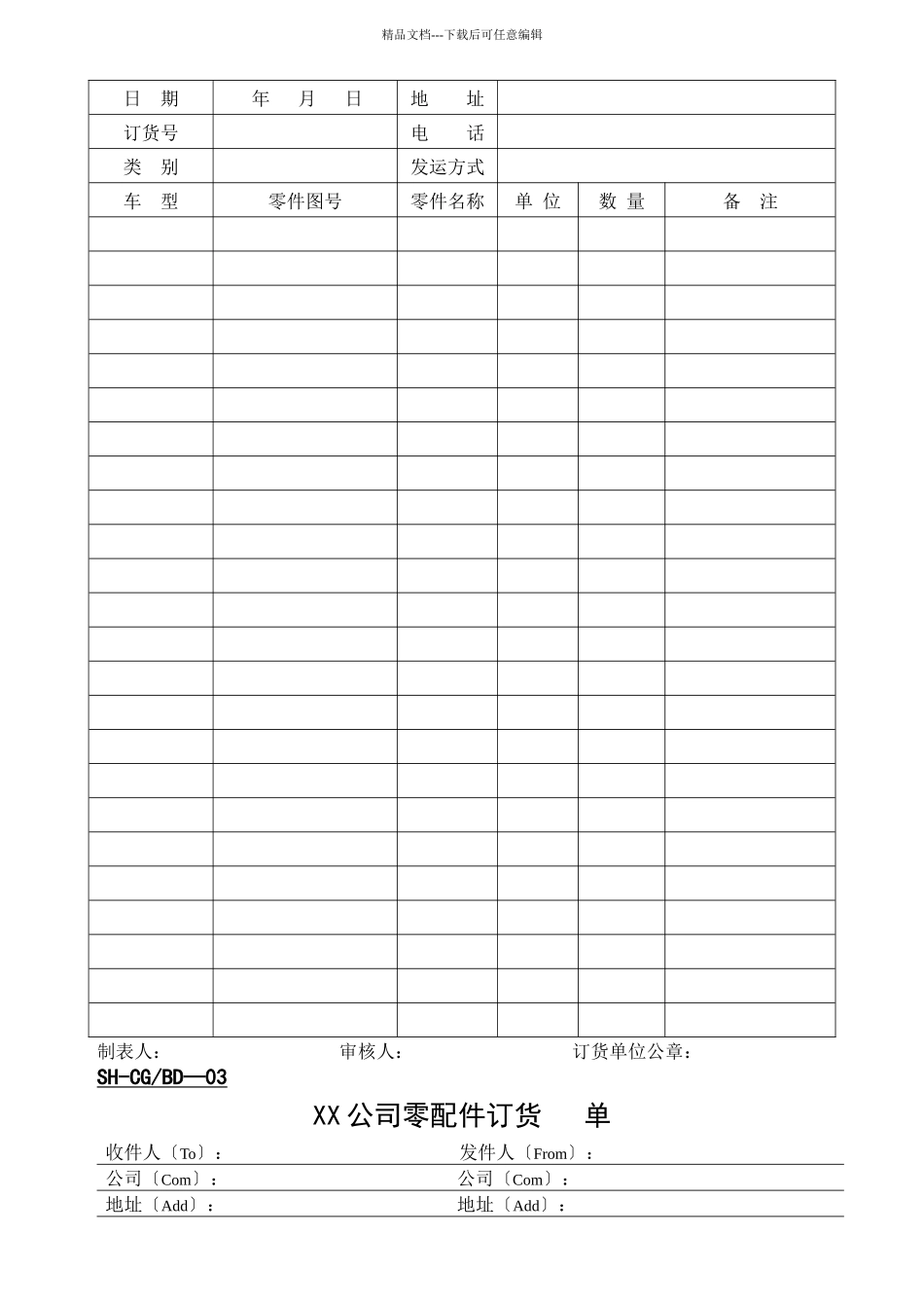 某公司售后采购部管理表格_第2页