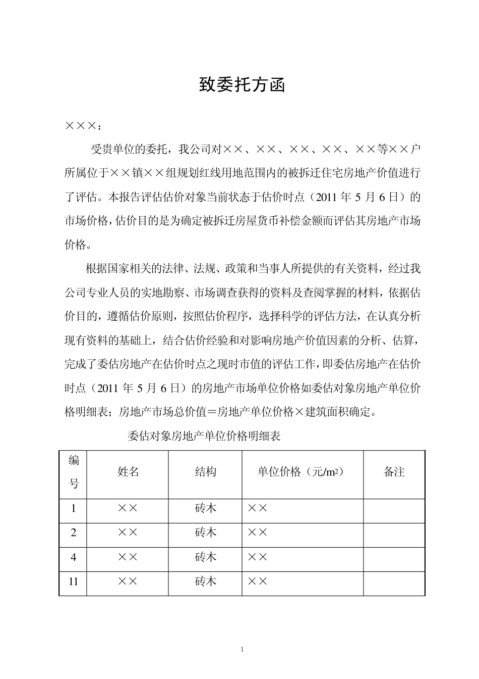 拆迁评估报告范例_第1页