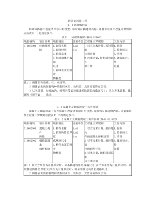拆除工程工程量计算