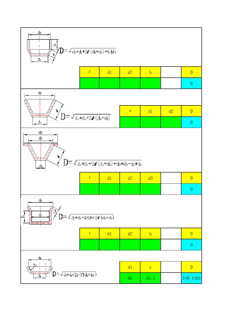 拉伸件展开直径计算公式_第2页