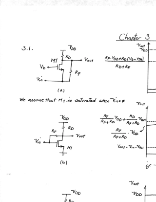 拉扎维模拟CMOS集成电路设计_习题答案(第3章节)