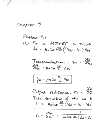 拉扎维模拟CMOS集成电路设计_习题答案(第9章节)