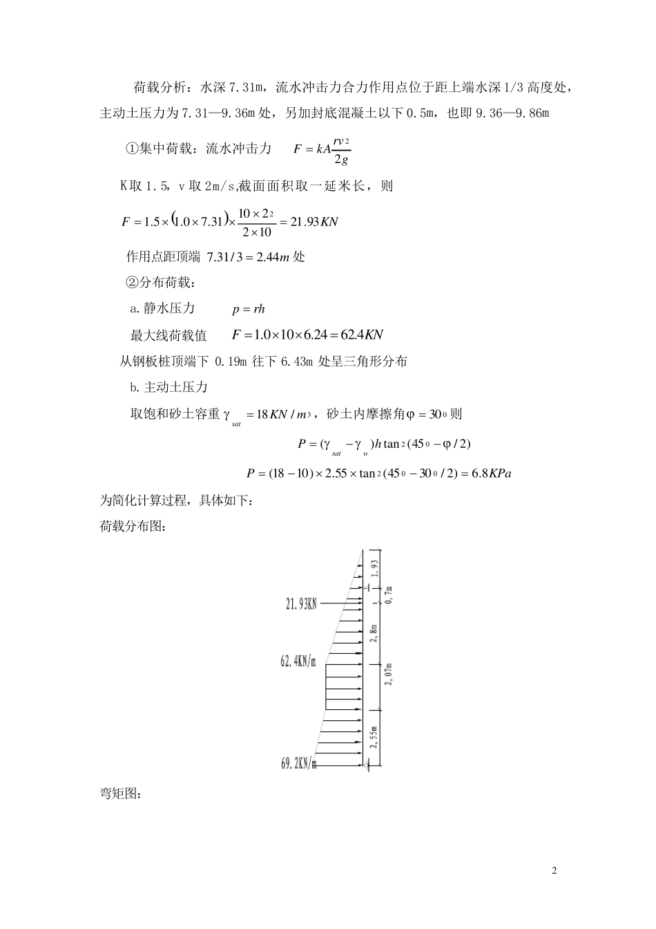 拉森钢板桩围堰检算书15m_第2页