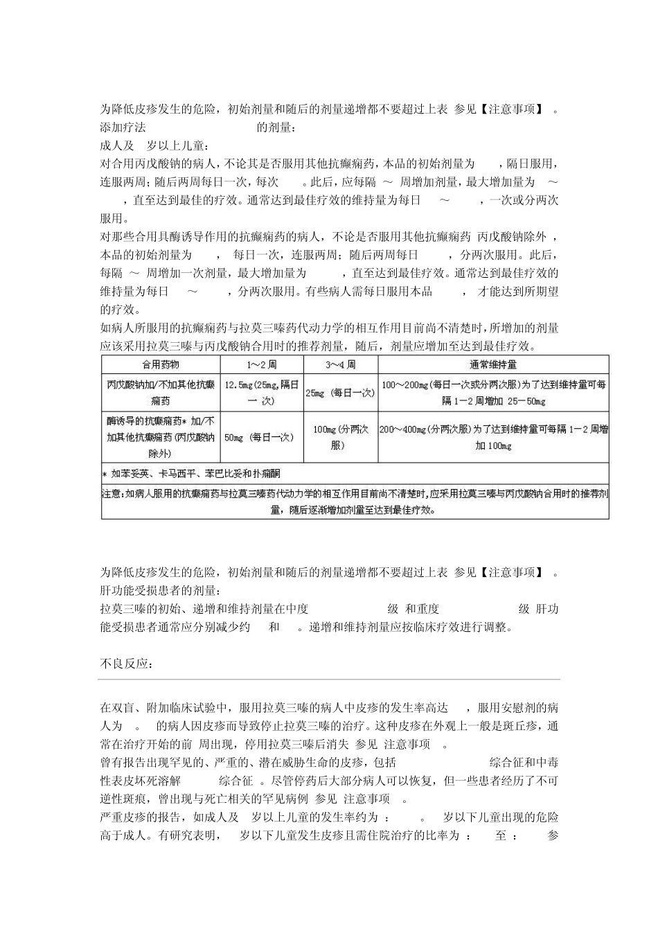 拉莫三嗪片说明书_第3页