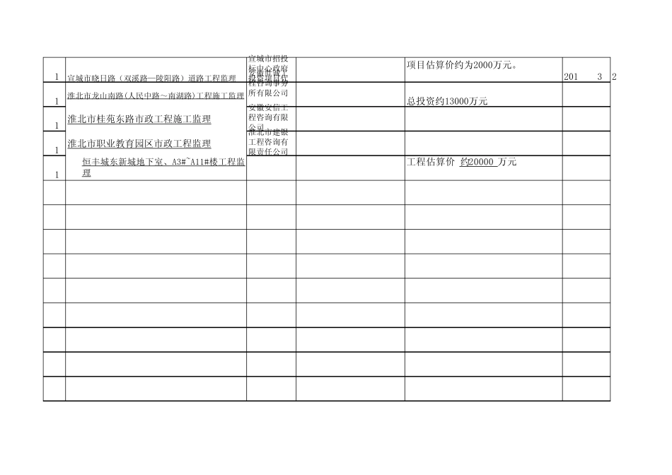 招标信息统计表_第2页