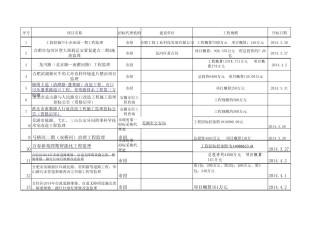 招标信息统计表