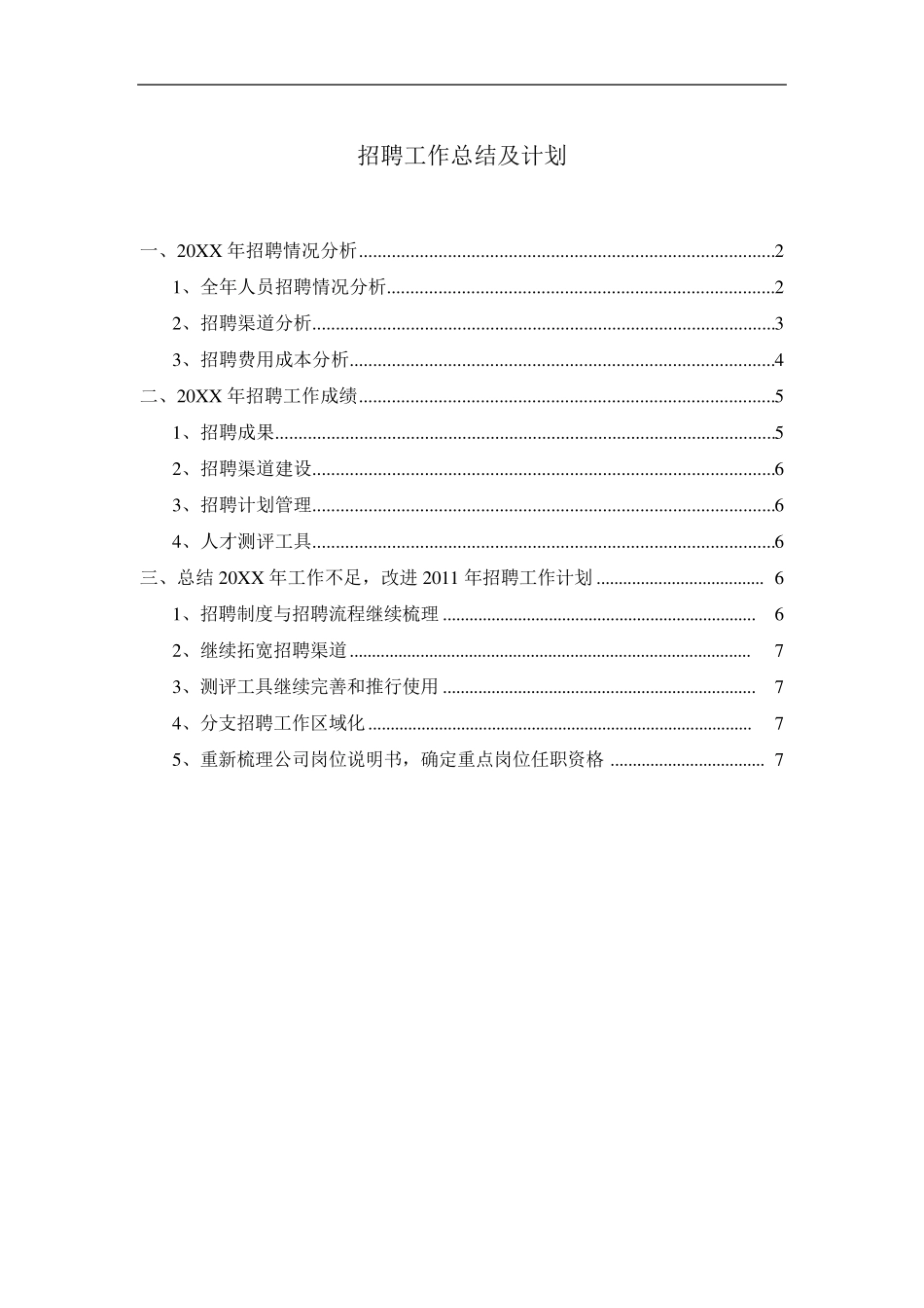 招聘工作总结报告_第1页