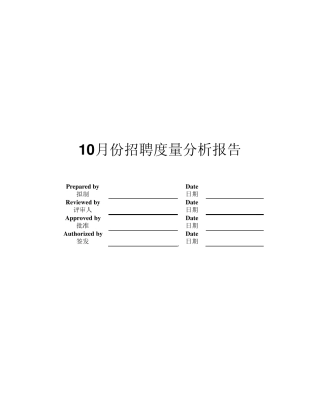 招聘度量分析报告