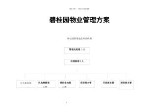 某地产物业管理方案