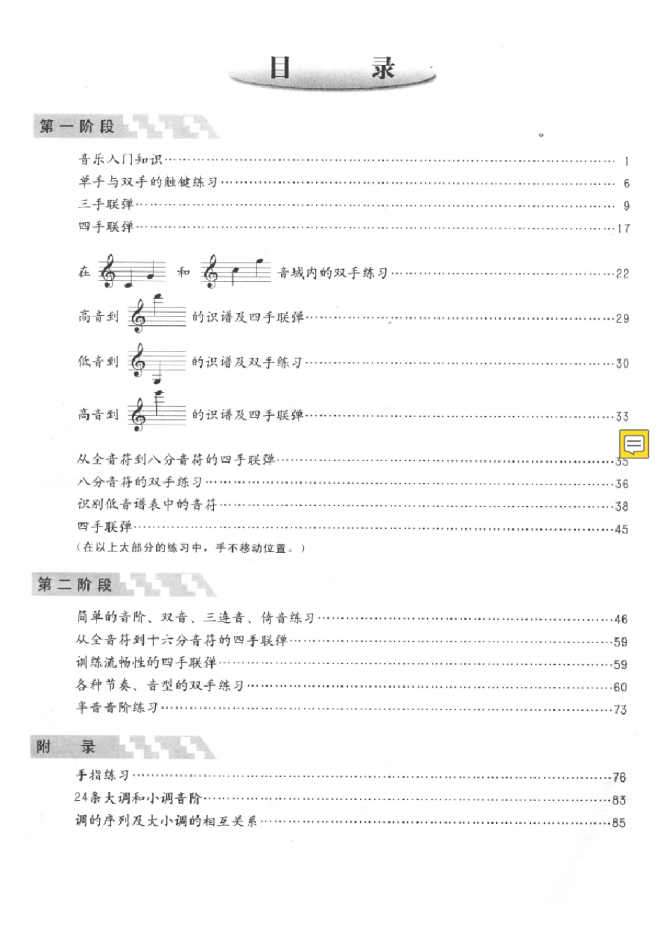 拜厄钢琴基本教程_第1页