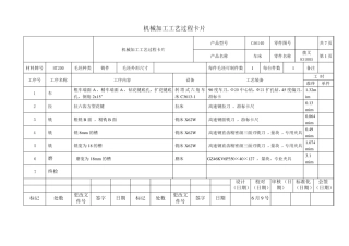 拨叉831005加工工艺卡片