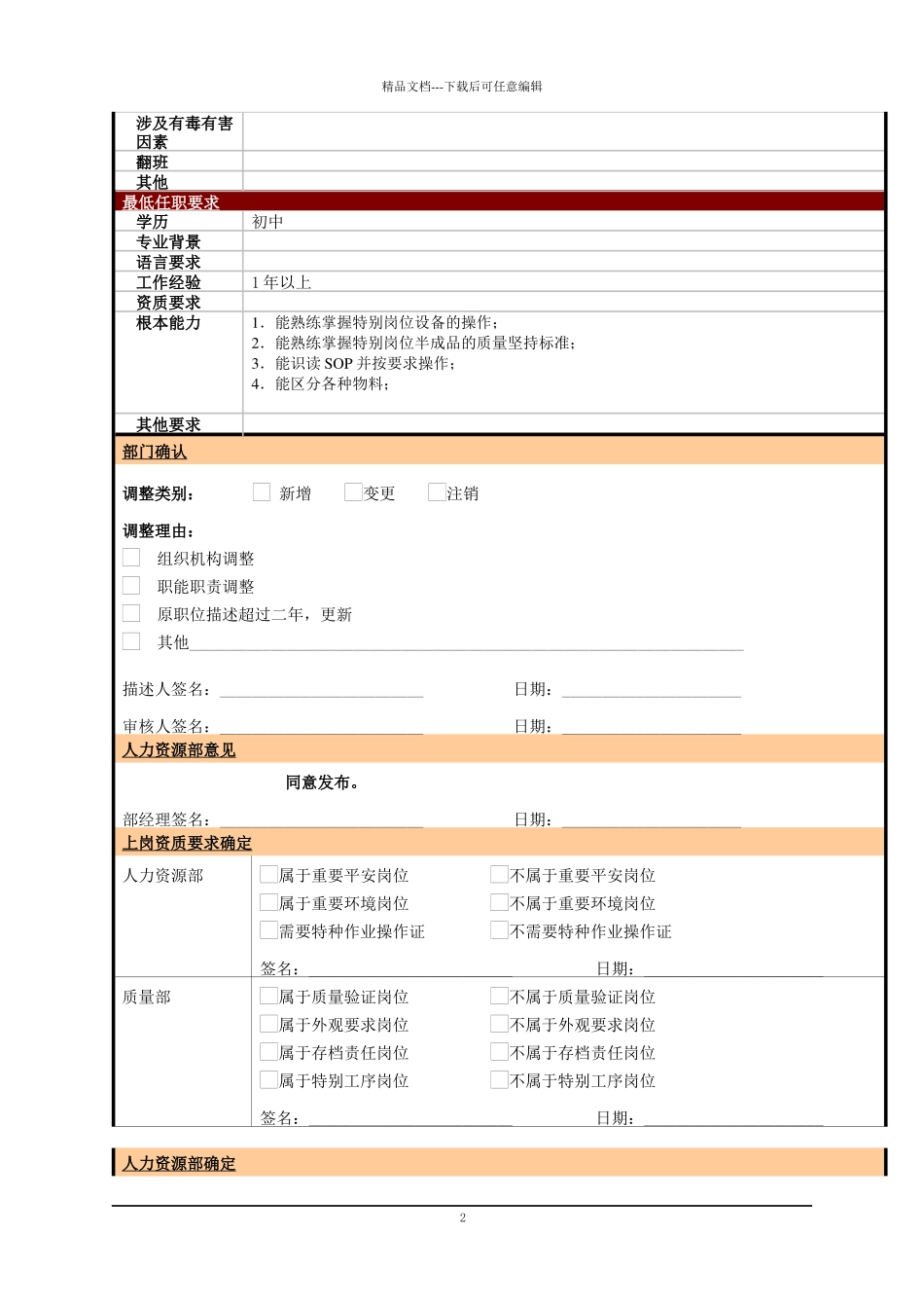 某大型电子公司制造部ICT测试工职位说明书_第2页