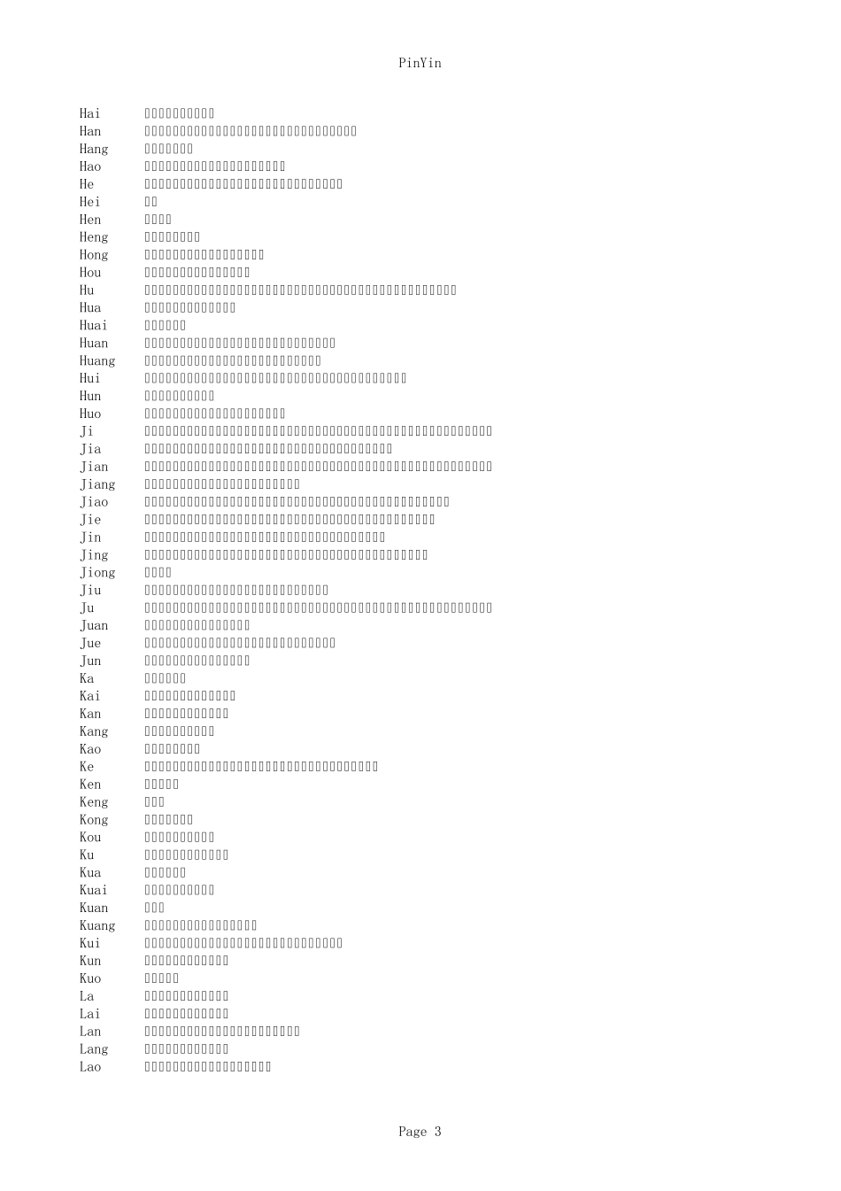 拼音汉字对照数据库_第3页