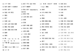 拼音组词大全(字典版本)