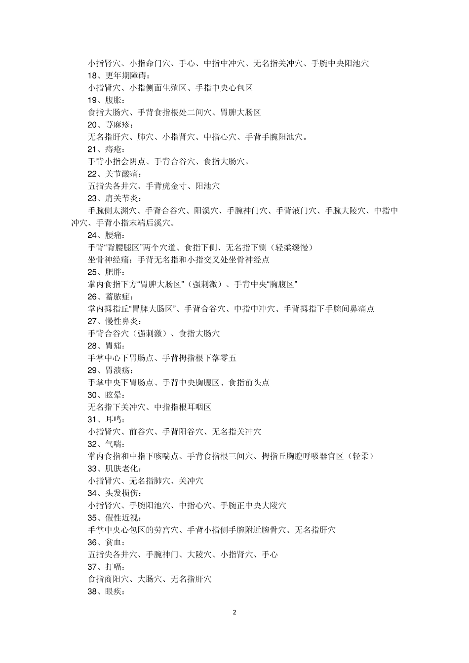 按摩手掌穴位按摩法及手穴图大全_第2页