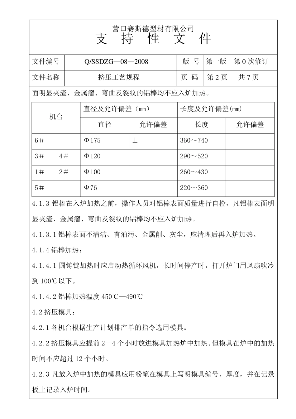 挤压工艺规程_第2页