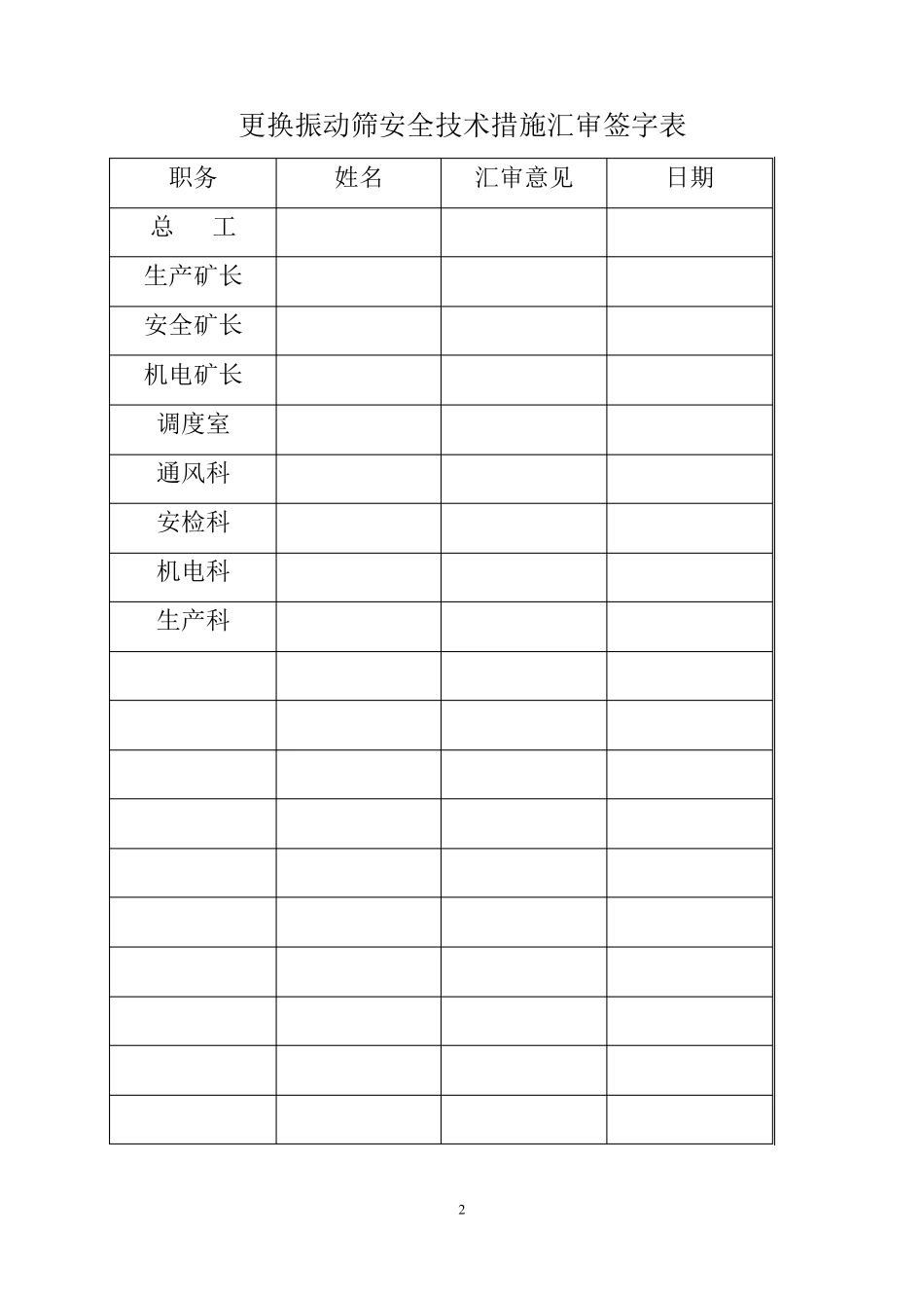 振动筛安装安全技术措施_第2页