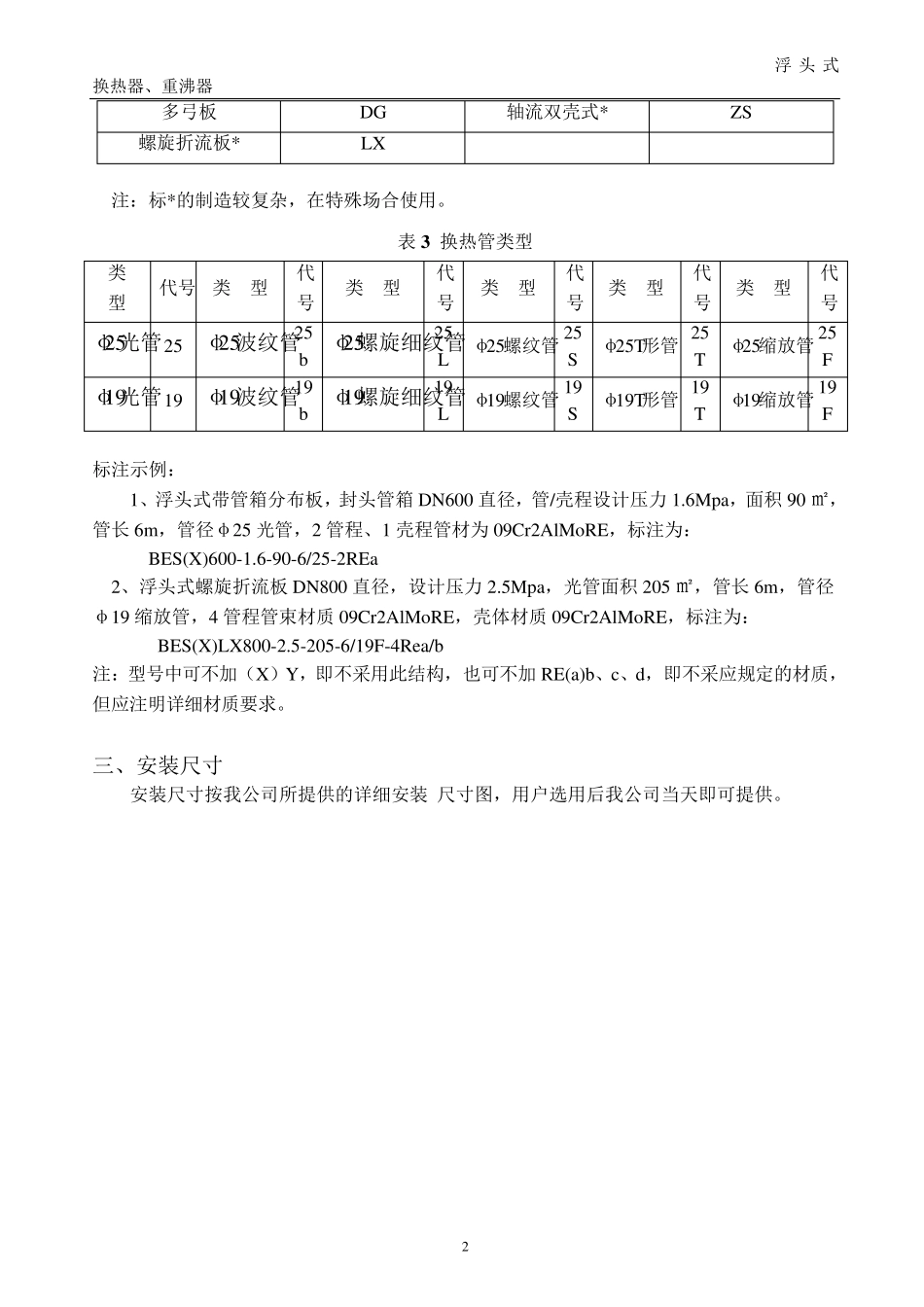 换热器型号大全_第2页