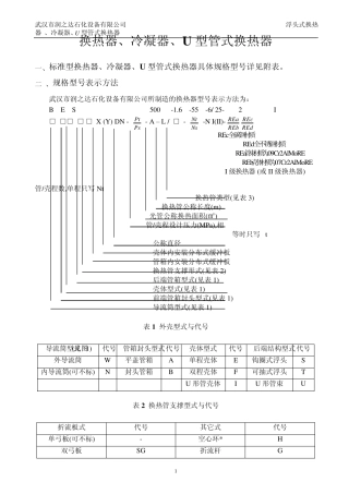 换热器型号大全`