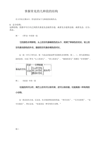 掌握常见的几种段的结构