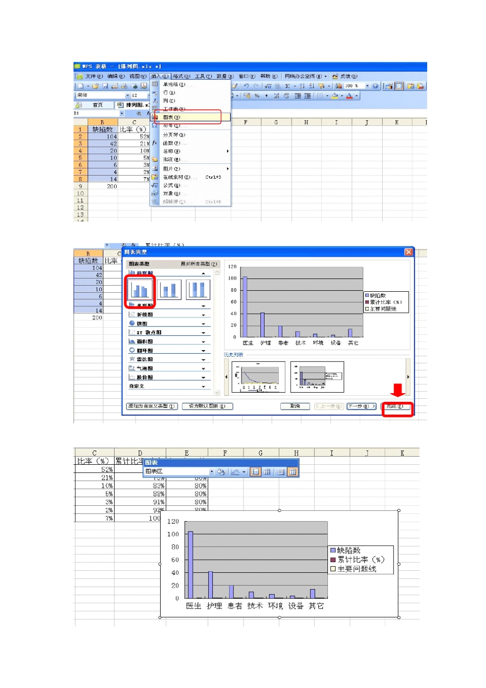 排列图的制作(wps2010)_第3页