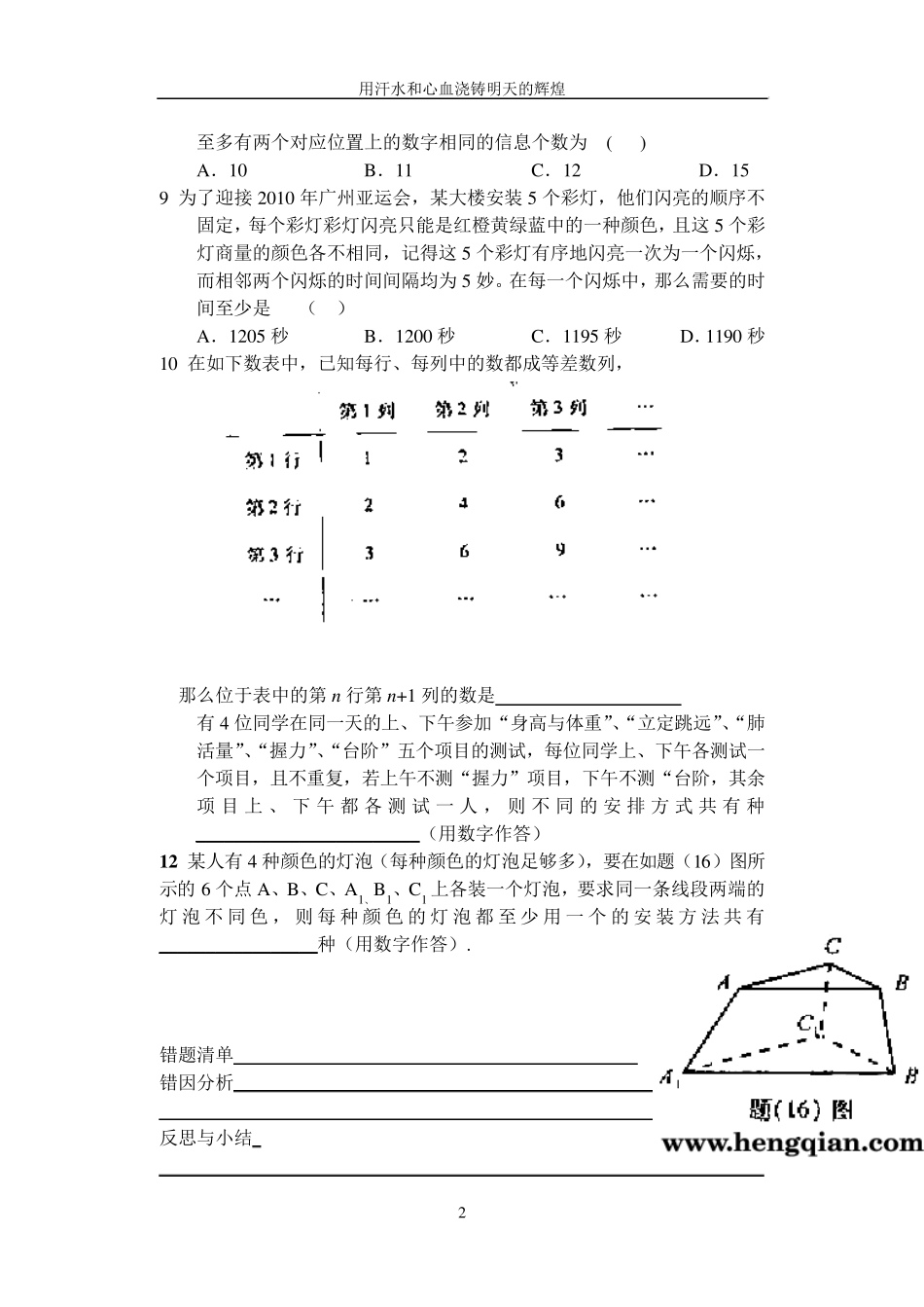 排列组合试题_第2页