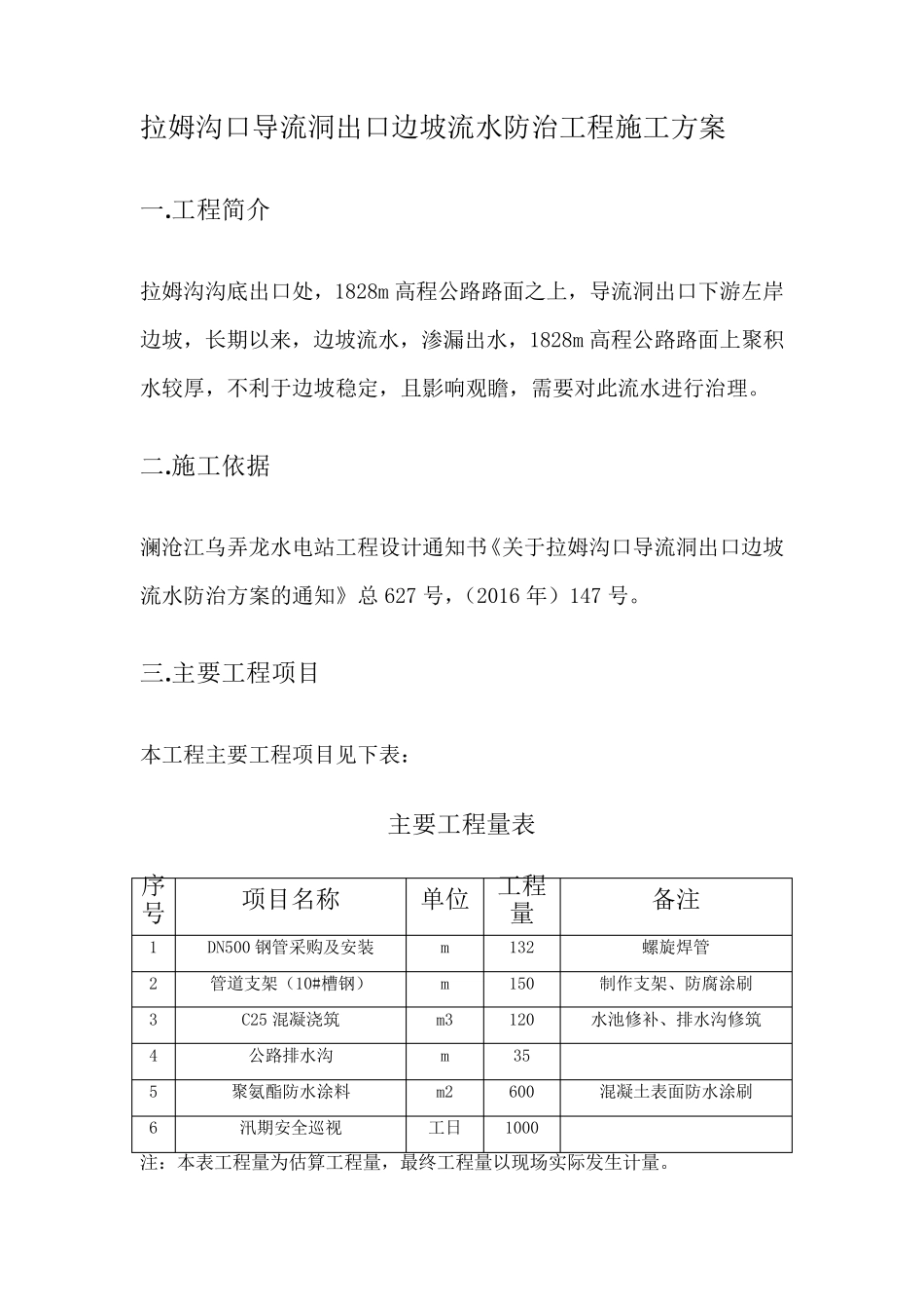 排水沟修补施工方案_第2页