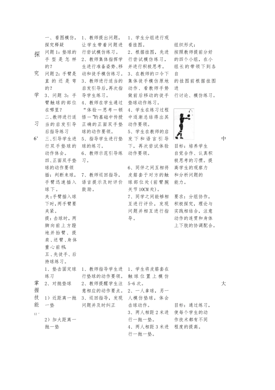 排球教学设计方案_第3页