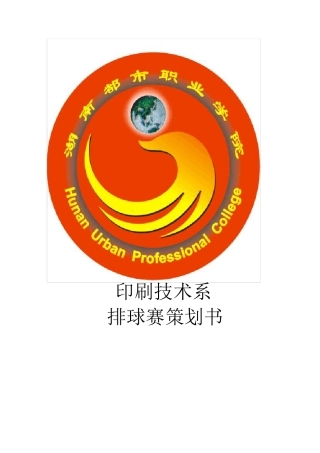 排球赛策划书