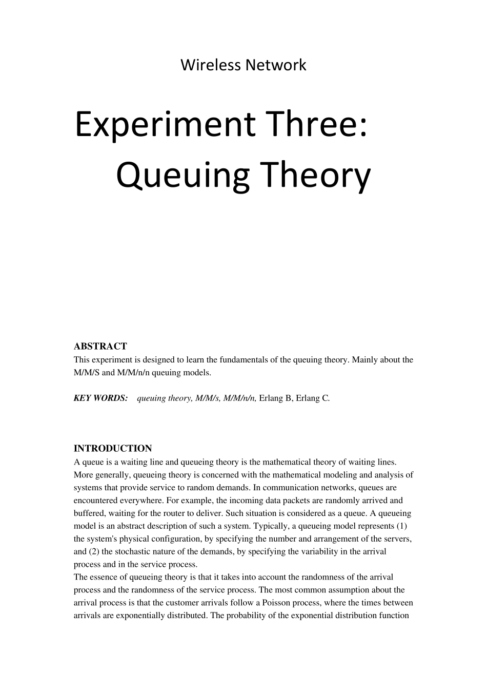 排队论的matlab仿真(包括仿真代码)_第1页