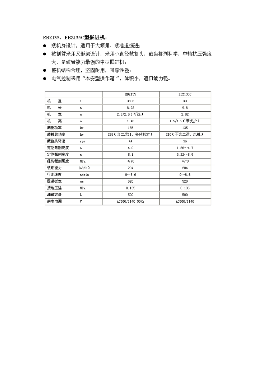 掘进机型号及参数_第3页