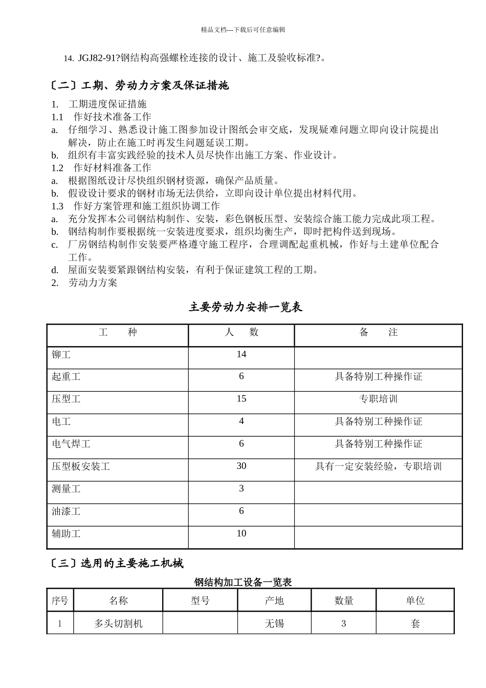 某车间轻钢结构工程施工组织设计_第2页