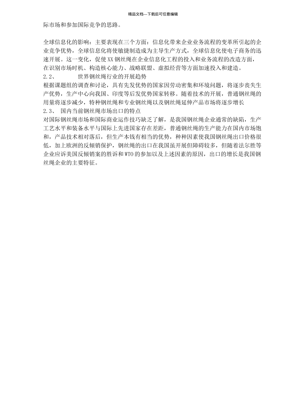 某钢丝绳有限公司战略研究报告_第3页