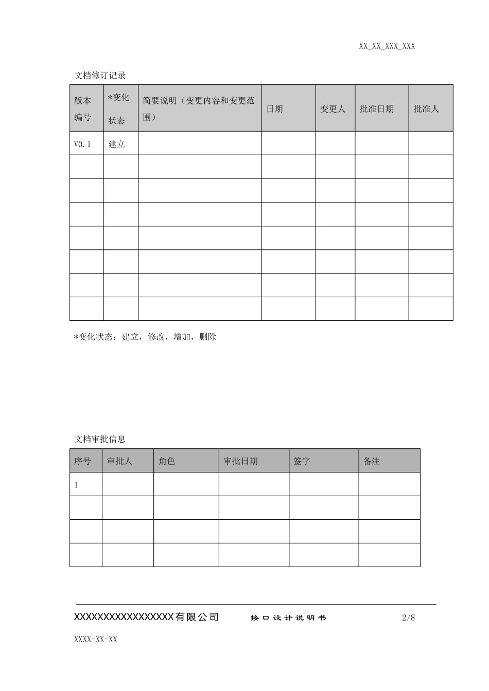 接口设计说明书模版_第2页