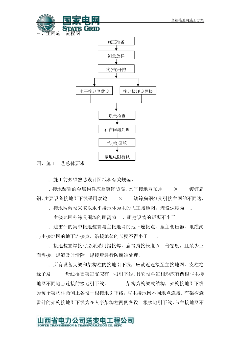 接地网施工技术方案_第3页