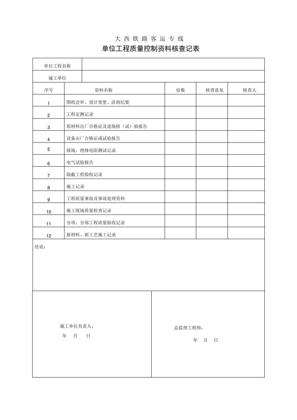 接触网工程单位、分部、分项、检验批_第1页