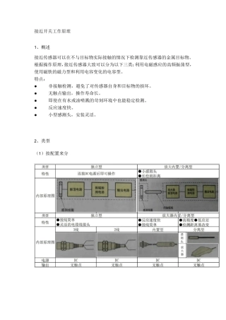 接近开关工作原理