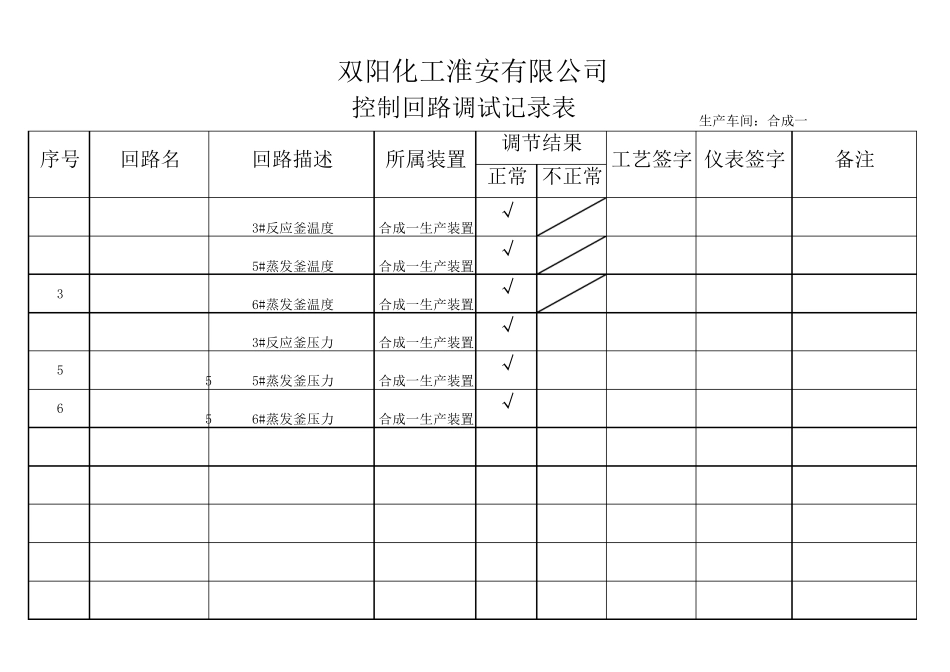 控制回路调试记录表_第3页