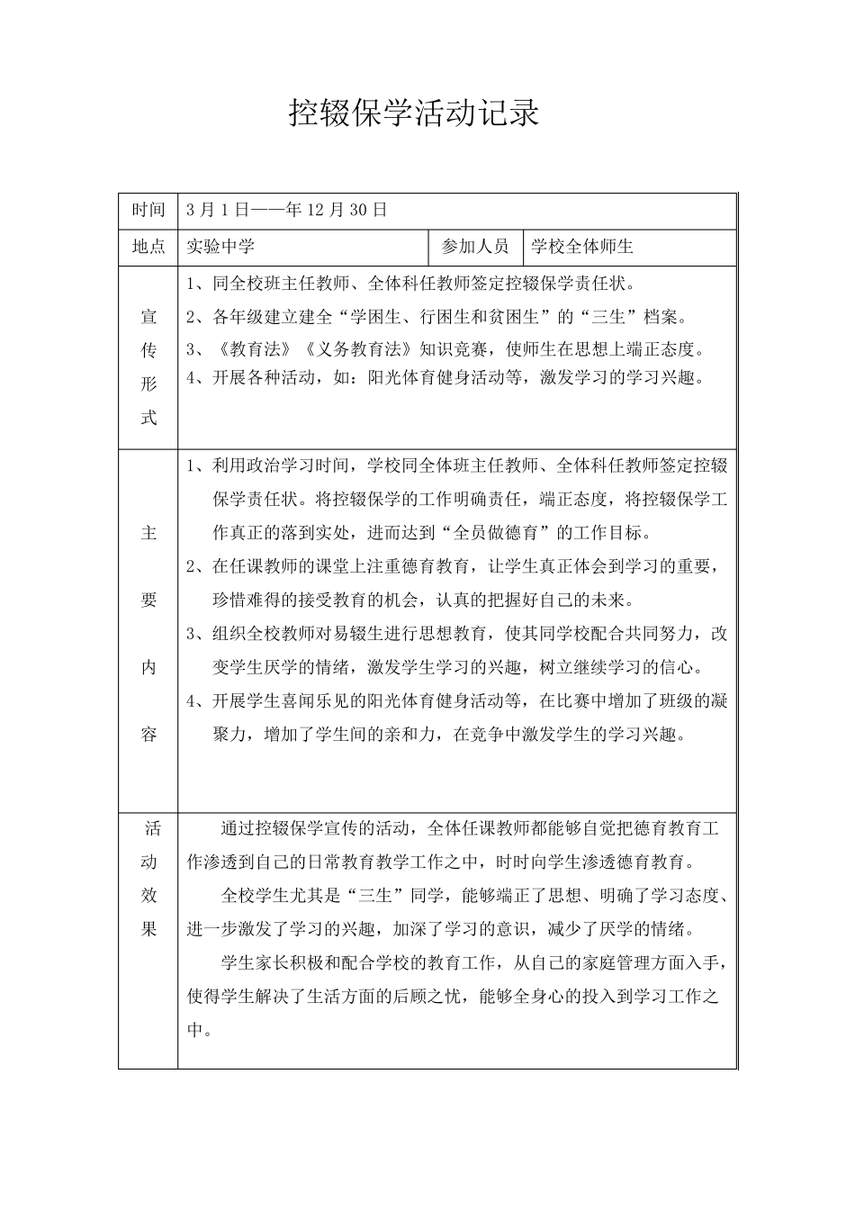 控辍保学工作会议记录_第1页