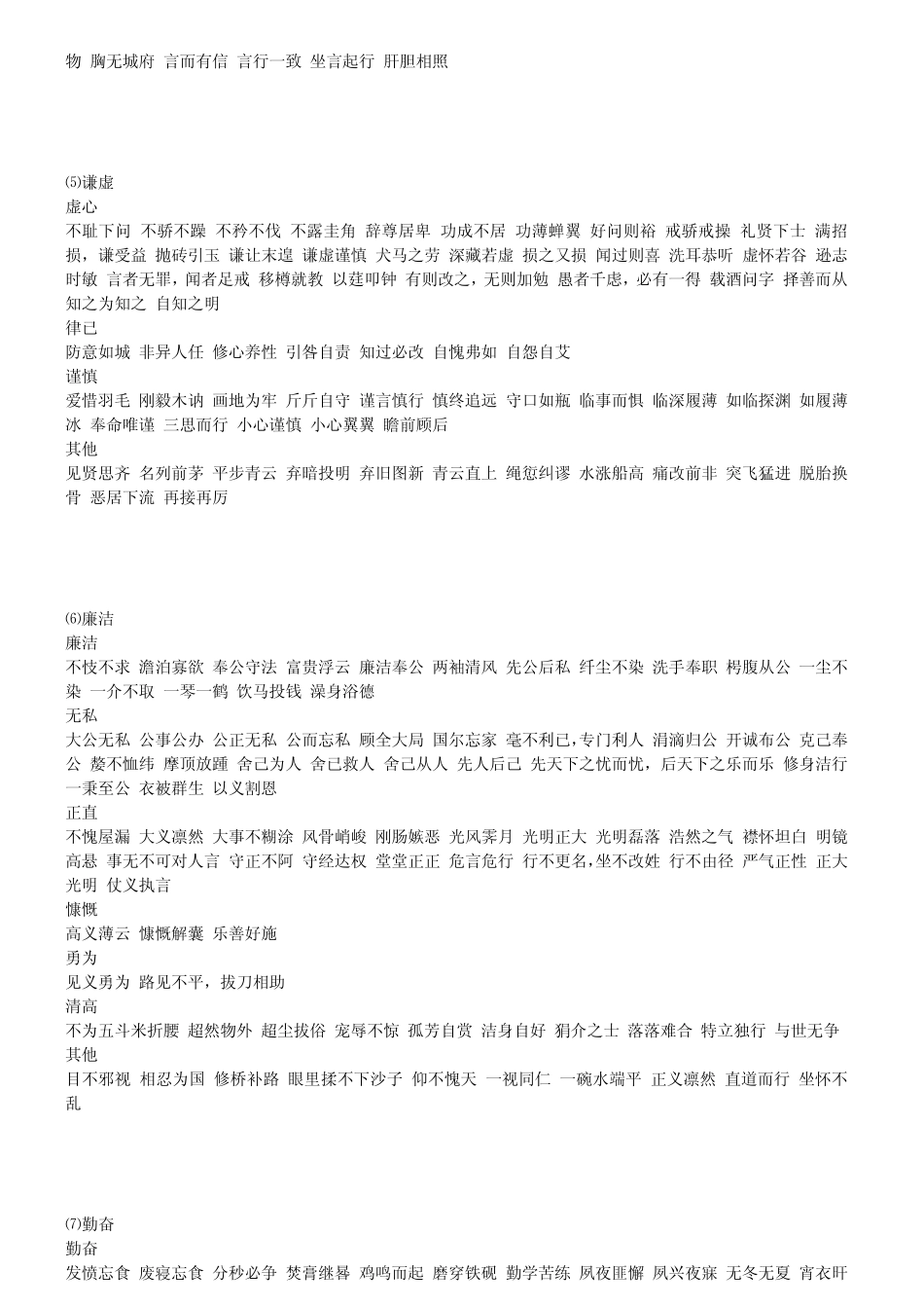 描写人物品质的成语写作必备_第2页