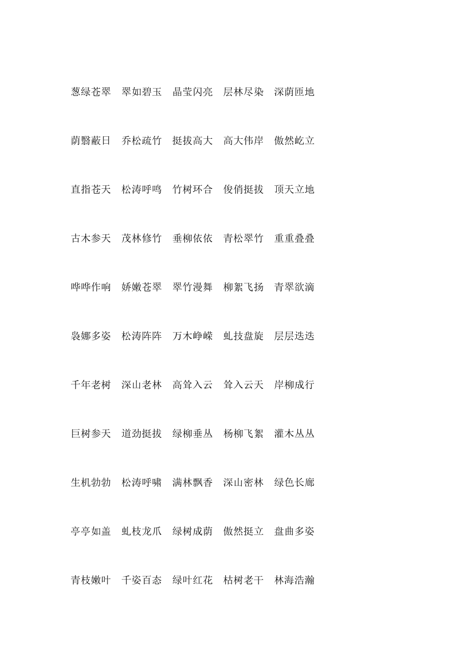 描写树的词语描写树的成语和句子段落_第3页