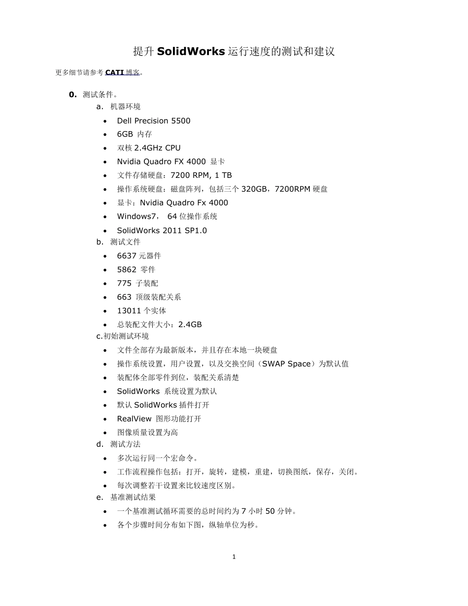 提高SolidWorks运行速度的测试和建议_第1页
