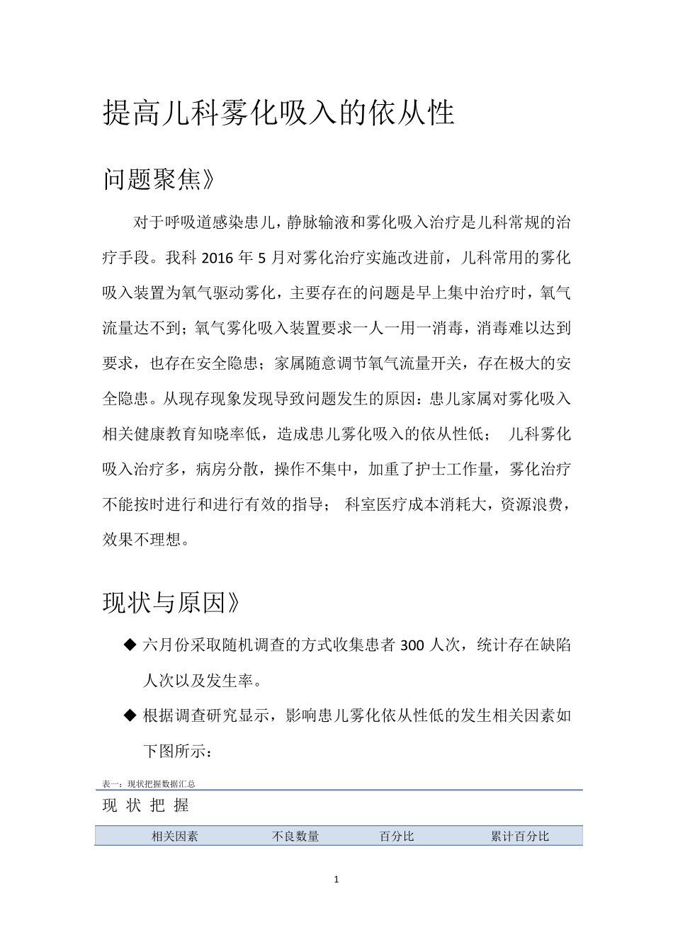 提高儿科雾化吸入的依从性_第1页