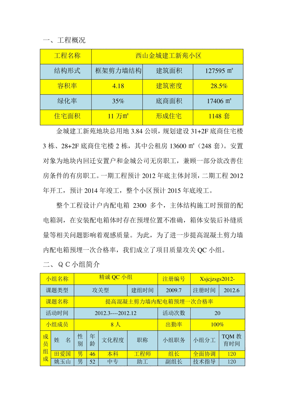 提高混凝土剪力墙内配电箱预埋一次合格率_第3页