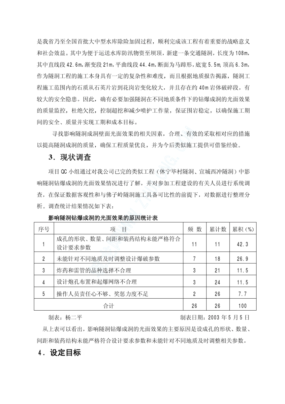 提高隧道光爆效果(QC)_第2页