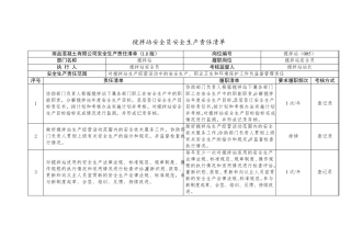 搅拌站安全员安全生产责任清单